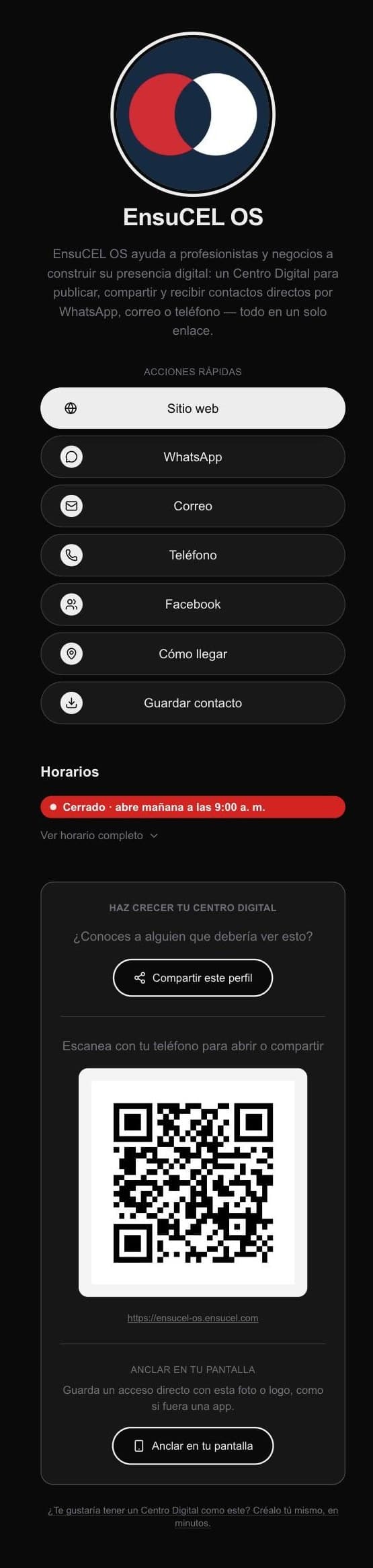 Centro Digital publicado con el tema Predeterminado